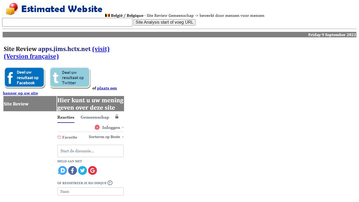 APPS.JIMS.HCTX.NET | apps - - Site evaluatie, feedback, kritiek en ...